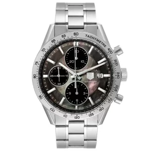 Replica Tag Heuer Carrera Steel MOP Dial Chronograph Mens Watches CV201P