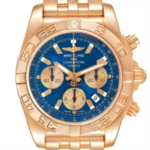 Fake Breitling Chronomat 01 Evolution 44 Rose Gold Limited 8 Pieces Mens Replica Watch HB0110