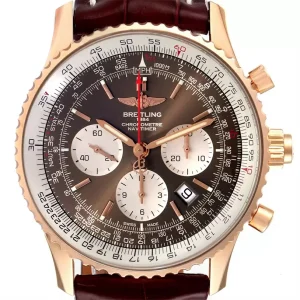 Breitling Navitimer B03 Rose Gold Ratrapante LE Mens Replica Watches RB0311