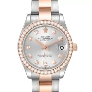Rolex Datejust 31 Midsize Steel Rose Gold Diamond Ladies Replica 278381