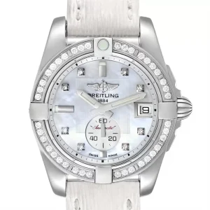 Breitling Galactic 36 MOP Dial Diamond Steel Ladies Replica Watches A37330