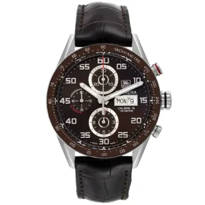 Replica Tag Heuer Carrera Day-Date Brown Dial Automatic Mens Watches CV2A1S