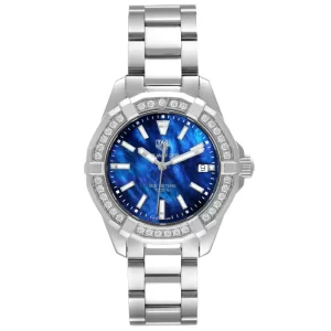 Replica TAG Heuer Aquaracer Blue MOP Diamond Ladies Watches WAY1311