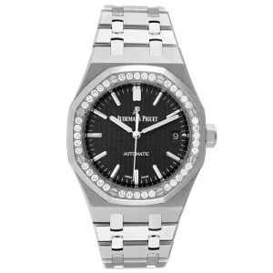 Replica Audemars Piguet Royal Oak 37mm Steel Diamond Mens Clone 15451ST