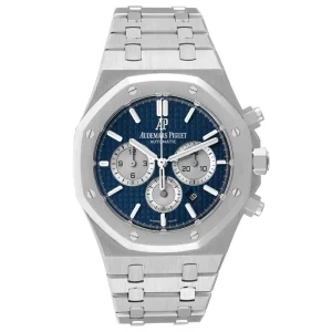 Replica Audemars Piguet Royal Oak Blue Dial Chronograph Mens Clone 26331ST