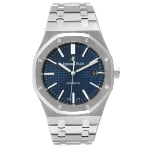 Replica Audemars Piguet Royal Oak Blue Dial Steel Mens Clone 15400ST