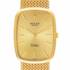 Replica Rolex Cellini Champagne Dial 18k Yellow Gold Vintage 4310