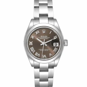 Rolex Datejust 28 Brown Dial Oyster Bracelet Steel Ladies Replica 279160