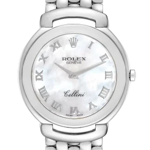 Replica Rolex Cellini 18K White Gold Mother of Pearl Dial 6623