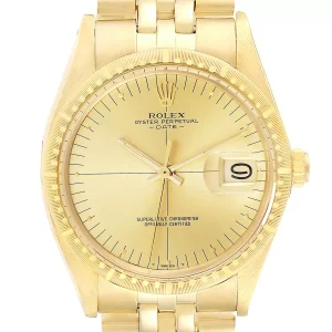 Rolex Date Yellow Gold Jubilee Bracelet Vintage Replica 1512