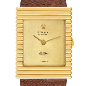 Replica Rolex Cellini Yellow Gold Champagne Dial Vintage 4012
