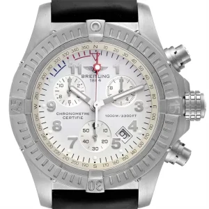 Fake Breitling Aeromarine Chrono Avenger M1 White Dial Titanium Replica Watch E73360