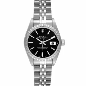 Rolex Date 26 Black Dial Jubilee Bracelet Ladies Replica 79240