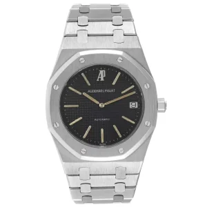 Replica Audemars Piguet Royal Oak Jumbo 39mm Black Dial Steel Mens Clone 5402ST