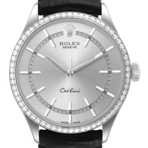Replica Rolex Cellini Time White Gold Diamond Automatic 50709
