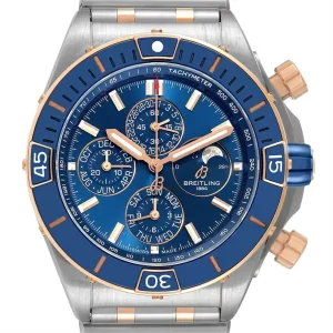 Breitling Super Chronomat Four Year Calendar Steel Rose Gold Replica Watches U19320