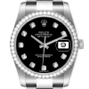 Rolex Datejust 36 Black Diamond Dial Bezel Unisex Replica 116244