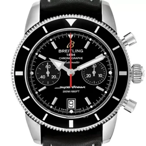 Breitling SuperOcean Heritage 44 Black Dial Steel Mens Replica Watches A23370