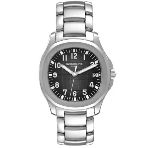 Patek Philippe Aquanaut Extra Large Black Dial Steel Mens Fake 5167A