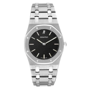 Replica Audemars Piguet Royal Oak Black Dial Steel Mens Clone 56303ST