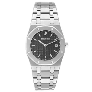 Replica Audemars Piguet Royal Oak Steel Black Dial Mens Clone 56175ST
