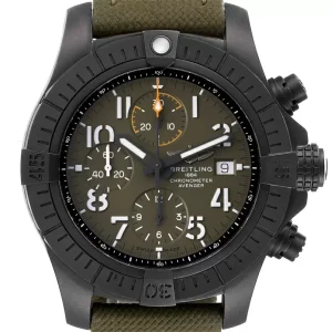 Fake Breitling Avenger Night Mission DLC Coated Titanium Mens Replica Watch V13317