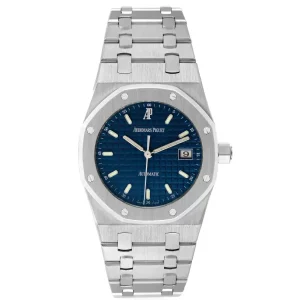 Replica Audemars Piguet Royal Oak Blue Dial Steel Mens Clone 15000ST