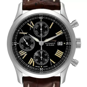 Breitling Grand Premier Chronograph Black Dial Steel Mens Replica Watches A130241