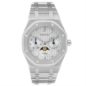 Replica Audemars Piguet Royal Oak Steel Day Date Moonphase Mens Clone 25594ST