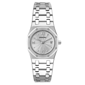 Replica Audemars Piguet Royal Oak Silver Dial Steel Ladies Clone 67470ST