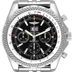 Fake Breitling Bentley Motors Black Dial Chronograph Mens Replica Watch A44362