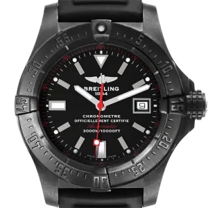Fake Breitling Avenger Seawolf Code Red Blacksteel LE Replica Watch M17330