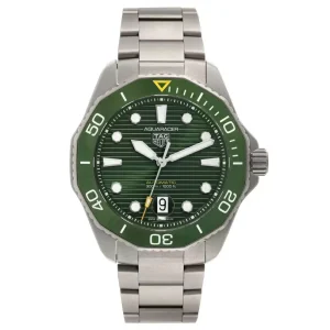 Replica Tag Heuer Aquaracer Professional Titanium Green Dial Mens Watches WBP208B
