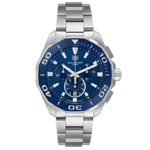 Replica Tag Heuer Aquaracer Blue Dial Chronograph Mens Watches CAY111B
