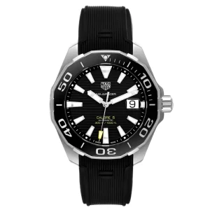 Replica Tag Heuer Aquaracer Calibre 5 Black Dial Mens Watches WAY201A