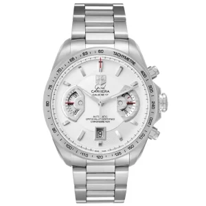 Replica Tag Heuer Grand Carrera Silver Dial Steel Mens Watches CAV511B