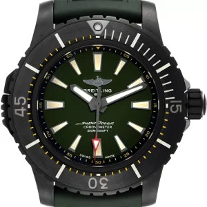 Breitling Superocean 48 Green Dial Titanium Mens Replica Watches V17369