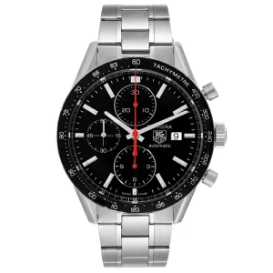 Replica Tag Heuer Carrera Black Dial Chronograph Steel Mens Watches CV2014