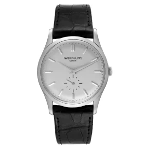 Patek Philippe Calatrava White Gold Mechanical Mens Fake 5196G