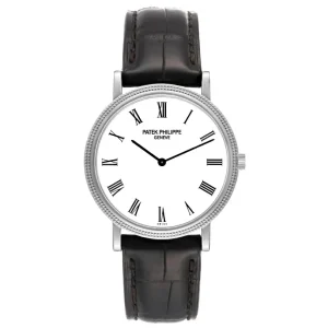 Patek Philippe Calatrava White Gold Automatic Mens Fake 5120G