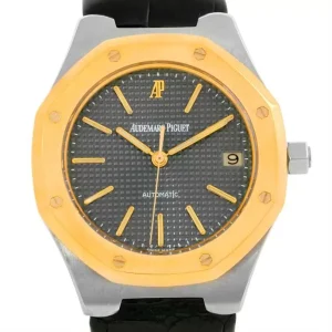 Replica Audemars Piguet Royal Oak Cuir Steel 18K Yellow Gold Mens Clone 14800