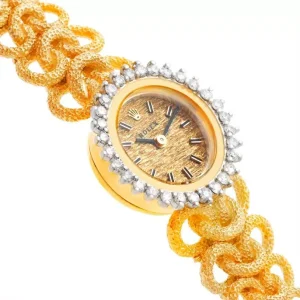 Replica Rolex 14k Yellow Gold Diamond Vintage Ladies Cocktail 8312