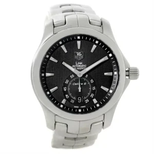 TAG Heuer Link Steel Black Dial Automatic Mens Replica Watches WJF211A