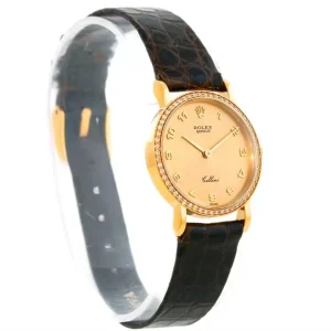 Replica Rolex Cellini Classic Ladies 18k Yellow Gold Diamond 5113