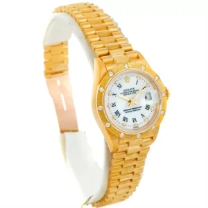 Rolex Datejust President Ladies 18k Yellow Gold Diamond Replica 69288