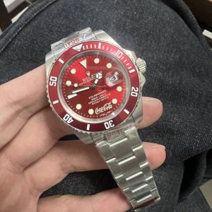 Replica Rolex Submariner Cocacola Red Dial 40mm Watch
