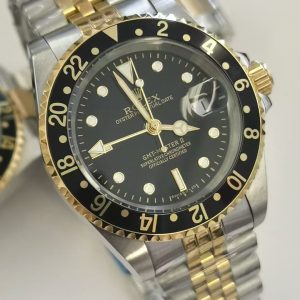 Replica Rolex GMT Master II Two Tone Yellow Gold Vintage Watch