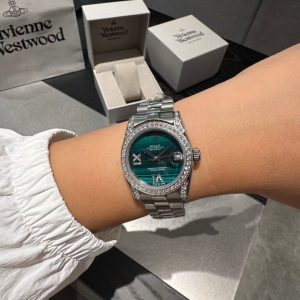 Rolex Daydate Quartz Movement 31MM Size With Green Dial BB23334