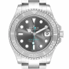 Replica Rolex Yachtmaster 40 Rhodium Dial Steel Platinum Watches 268622