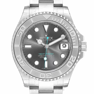 Replica Rolex Yachtmaster 40 Rhodium Dial Steel Platinum Watches 268622